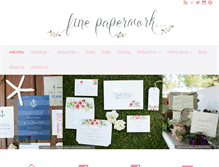 Tablet Screenshot of finepaperwork.com